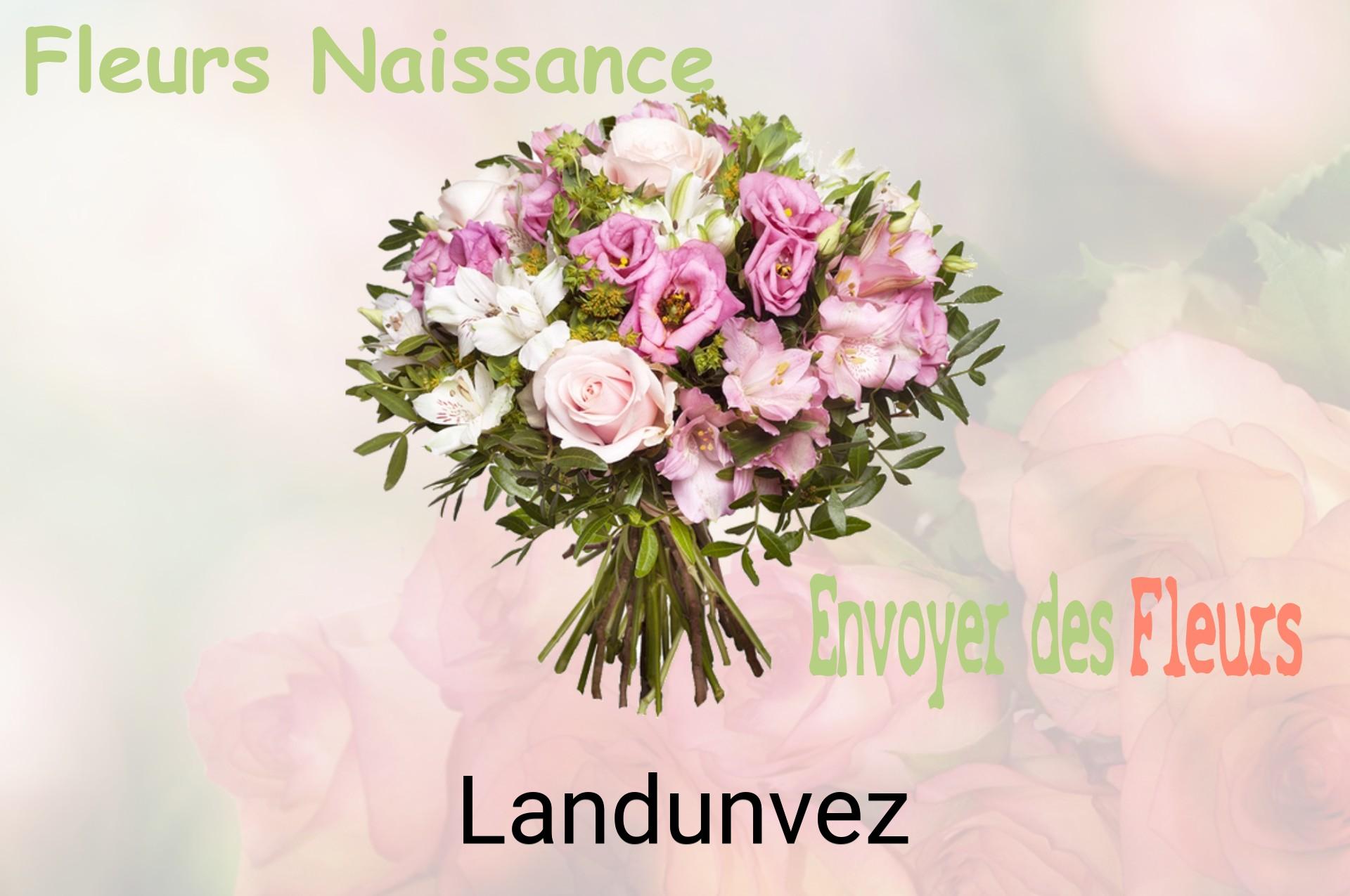 Bouquet de fleurs de naissance livré à Landunvez